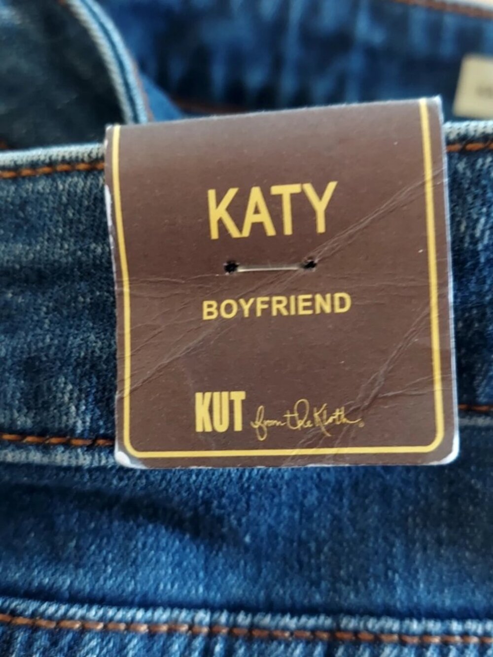 Kut From the Kloth Women Jeans Size 24W Blue Katy Boyfriend Rear Flap Pockets - Picture 7 of 8